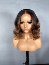 Load image into Gallery viewer, 12” bob 1b base with brown and blonde highlights Clearance wig
