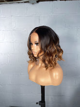 Load image into Gallery viewer, 12” bob 1b base with brown and blonde highlights Clearance wig
